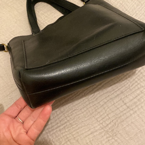 Madewell small leather transport crossbody black bag - Picture 6 of 16